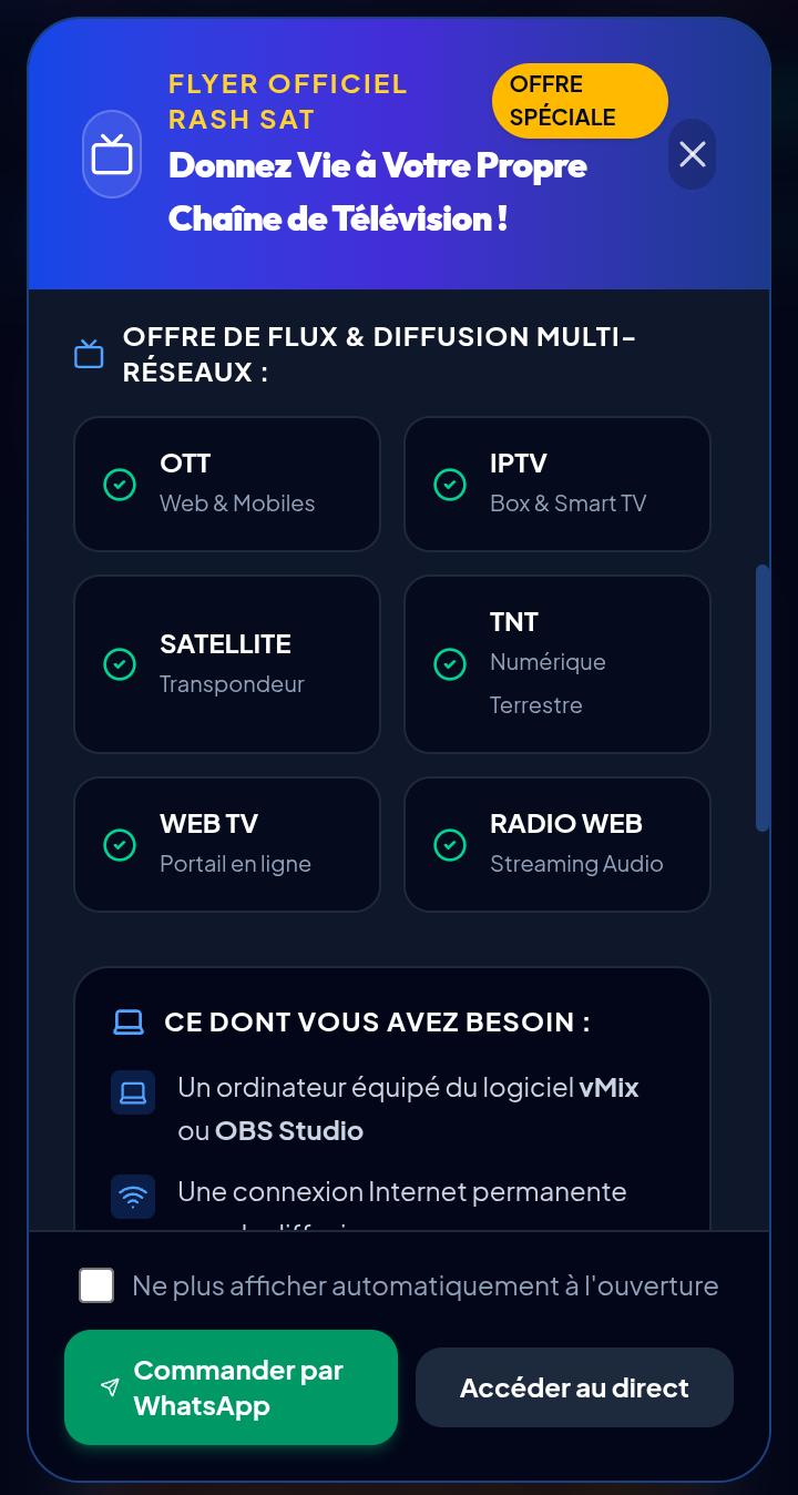 Capture d'écran de RASH SAT